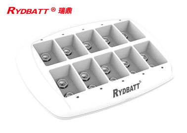 RYDBATT 10 구멍 6F22 Li 이온 배터리 충전기/Li 이온 LED 똑똑한 9v 리튬 이온 건전지 충전기